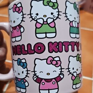 Hello Kitty Pink and Green Coffee Mug